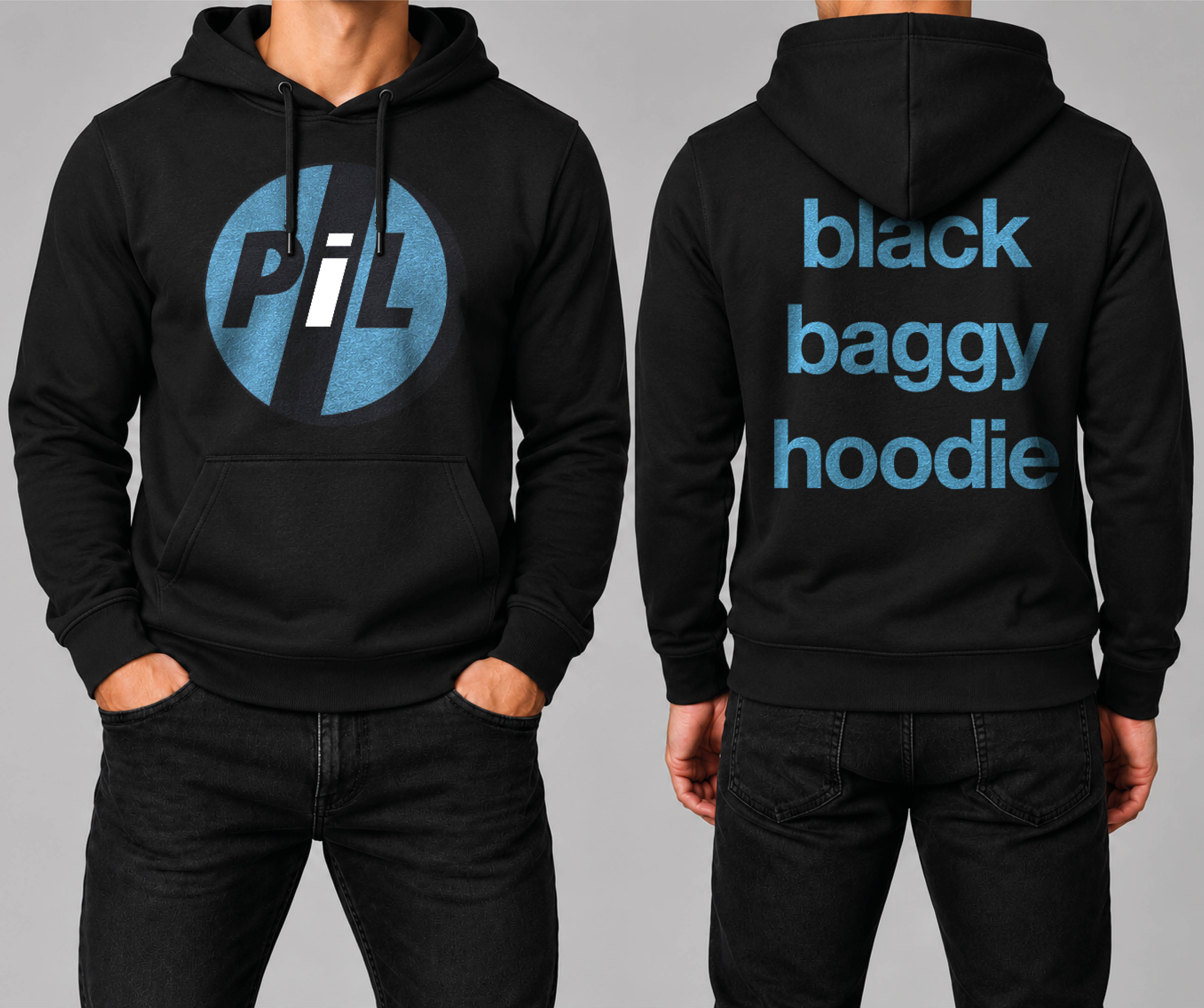 PiL - Black Baggy Hoddie